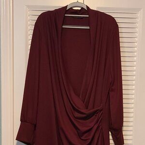 IGIGI 22/24 BURGUNDY RED DRESS IN EXCELLENT CONDITION